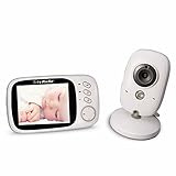 CHAOYILIU ワイヤレス ベビーモニター ベビーカメラ 無線 遠隔監視カメラ 音声双方向/室温測定/ナイトビジョン/子守唄機能　 ペット見守り 年寄り介護 赤ちゃん 出産祝い