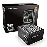 LC-POWER 850W ATX 3.0 80 Plus® ゴールド モジュラー電源 6+2ピンコネクタ付きGPU用 静音 120mmファン PSU