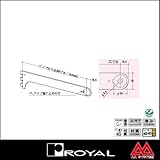 e-kanamono ロイヤル ステンレスハンガーブラケット(外々用) SUS-A-79 250 ステンレスヘアライン