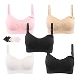 「従来授乳ブラマタニティブラ5パックwith Extendersリムーバブルパッドシームレス US サイズ: XL カラー: マルチカラー