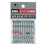 ANEX AP-14M（X） .パワービット10本（+）#2X65 スポーツ レジャー DIY 工具 その他のDIY 工具 top1-ds-1900487-ah [簡素パッケージ品]
