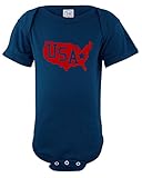 USA Mapベビーボディスーツ