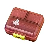 Dailyピルボックスストレージコンテナ、chrikathy新しいMedicine Pill GumビタミンCase With 7コンパートメントポータブルホームアウトドアAM PM Morning 