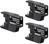 エコリカ LC12BK リサイクルインクカートリッジ ブラックECI-BR12B 3個セット