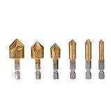 6 台の PC を 90 度 5 溝皿穴ドリルビット面取りカッターセット 6 mm 19 mm O 2 F 6