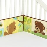 Lambs & Ivy Bedtime Originals Honey Bear Cot Bumper