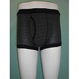 ボーダーボクサーブリーフ 11-712 黒地ボーダー L