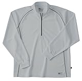 ホシ服装IDIES 229長袖ジップアップシャツ シルバー サイズ:L