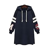 パーカー レディース トップス Glennoky プルオーバー 日韓風 ブラウス スウェットパーカー 裏起毛 大きいサイズ ドローストリング フーデッド ロング丈ワンピース レディースパーカー スウェ