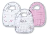 エイデンアンドアネイ Aden + Anais モスリンコットン スナップビブ 3枚セット nibble for the birds - 3 Pack-7104