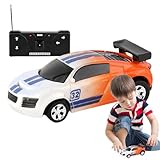 缶レーシングカー、RCカー - 障害物を備えたポータブル小型レーシングカー,クールな缶シミュレーションレーシングカーおもちゃ、誕生日、クリスマス用リモートカー