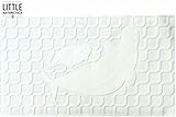Little Antarctica Beluga Whaleノンスリップ浴槽マット天然ゴムno PVC / BPA non-toxin Heavy Duty