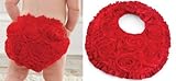 Mud Pie Red Rosette Bloomers and Bib Set, 6 Months by Mud Pie