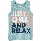 OSHKOSH(オシュコシュ) チル&リラックスタンク ティール トップス半袖Tシャツ 2歳【並行輸入】