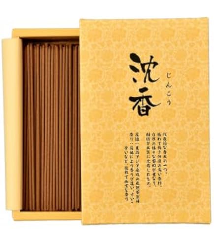 Amazon.co.jp: カメヤマ 沈香 煙少香 桐箱入 約120g 約305本 お線香 お