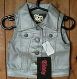 (ジディー)Ziddy ストレッチデニムメタリックーペイントベスト XSSS(95cm-105cm) メタリック