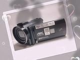 ジョワイユ JOYEUX JOY-4KDVCAM-BK ブラック 4Kデジタルマルチムービーカメラ セット[3型/タッチパネル/専用録音マイク/SDカード付/三脚スタンド