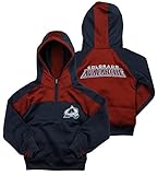 NHL Reebok Colorado Avalanche Big Girls Active Half Zip Pullover Hoodie – Navy Blue / Burgundy