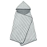 green sprouts Muslin Hooded Towel made from Organic Cotton,Gray by green sprouts
