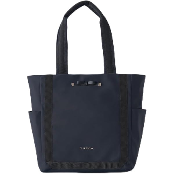 【未使用】TOCCA トッカ　ネイビー　リボン　トート tocca リボン トートバッグ 美品 ネイビー - メルカリ