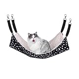 猫 ハンモック Blueekin ねこ ハンモック ペット ベッド 両面使用可能 冬·春·秋用 ふかふか 遊び場 昼寝 日向ぼっこ 洗える