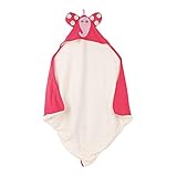 (Newox) バスタオル 子供バスタオル ブランケット おくるみ 毛布 ひざ掛け 吸水速乾 ふわふわ 可愛い 通気性が良い 動物柄 出産祝い プレゼント (ピンクゾウ)