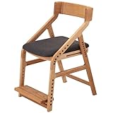 タンスのゲン 子供用 学習チェア ダイニングチェアー ナチュラル×グレー 88000024 NA