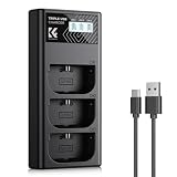 K&F CONCEPT LP-E6/LP-E6N/LP-E6NH 充電器 3スロット カメラバッテリー用 充電表示 Type-C USB カメラ電池充電器 Canon対応 EOS R5,R6,R7, EOS R, E6 mark III, R5 mark II, EOS 5D Mark IV, 5D Mark III キヤノン バッテリー充電器