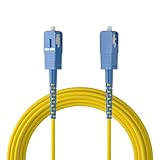 10Gtek OS2/OS1 シングルモード シンプレックス SC-SC コネクタ 光ファイバーケーブル 1芯 宅内光配線コード 光回線ケーブル 10m