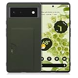LOOF SKIN SLIM-SLOT レザー カード収納 スマホケース for Google Pixel 6 用 ケース カバー 背面 ストラップホール カードポケット シンプル 耐衝撃 薄型 軽量 leather [エバーグリーン]