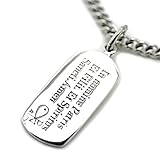 [シルバーワン] シルバー925 ドッグタグ ペンダント付チェーン ネックレス セット メンズ ue [幅3mm 長さ51cm]
