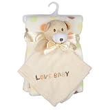 Baby Super Soft Blanket & Toy Gift Set Newborn Christening Present - Beige Bear by First Steps