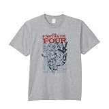 スモール・プラネット(Small Planet) マーベル 『ファンタスティック4:ファースト・ステップ』 半袖Tシャツ イラスト Mサイズ 杢グレー