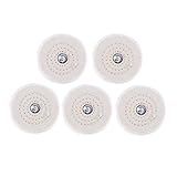 B Blesiya 研磨バフ　5個入　モップホイール　ポリッシャー　電動ドリル用　 - 75mm