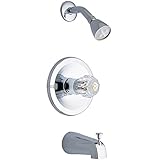 Waxman 0427500A Classic Tub and Shower Faucet Set, Chrome, Single-Handle [並行輸入品]