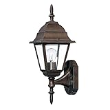 Acclaim 4001BW Builder's Choice Collection 1-Light Wall Mount Outdoor Fixture, Burled Walnut [並行輸入品]