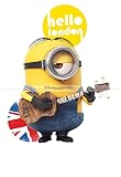 6インチHello London UKギターStuart Minion怪盗グルーの月泥棒2ミニオンズ取り外し可能な壁アートデカールステッカーホーム装飾子供用room-6 1 / 2インチ×高4 1 /