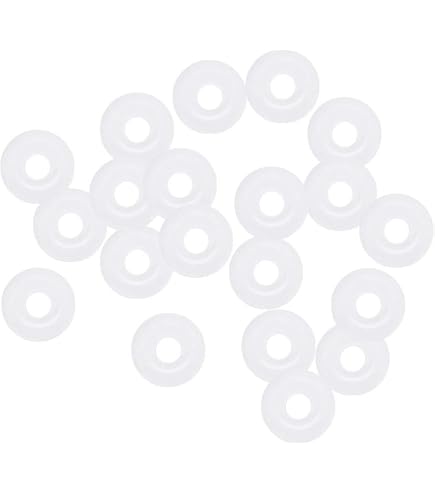 Uxcell Silicone O-Rings - 5.5mm OD, 2.5mm ID, 1.5mm Thick, Pack Of 20, For Sealing & Repair (White)