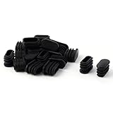 uxcell　椅子足キャップ　足キャップ　脚カバー　 チューブ・インサート 　楕円形　プロテクター　キャップ　プラスチック　30mm x 15mm　20個入り