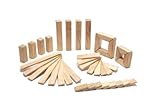 40 Piece Tegu Explorer Magnetic Wooden Block Set, Natural by Tegu