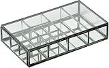 キーストーン ガラスコレクションパーティションケース レクタングルBK