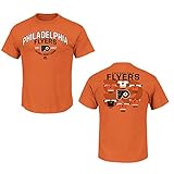 Philadelphia FlyersオレンジVintage Jersey History Tシャツ S オレンジ