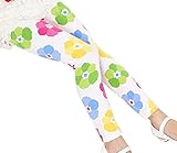 Plus Nao(プラスナオ) レギンス スパッツ ボトムス 10分丈 キッズ 子供 服 子ども こども 女の子 女児 動きやすい カジュアル 花柄 フラワ 120 B