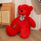 ぬいぐるみ 萌え系 テディベア 昼寝まくら 可愛い 熊 動物 大きい 特大 ふわふわぬいぐるみ 熊 縫い包み クマ抱き枕 お祝い レッド ふわふわぬいぐるみ 160cm テディベア クマ 大きい 特大ぬいぐるみ プレゼント ふわふわな手触りがたまらないぬいぐるみ 癒し系