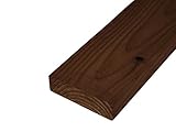 DIY素材 国産杉（新材） 厚27×幅90×長さ60ｍｍ（6ｃｍ） 屋外用塗装仕上げ DB（ダークブラウン）色