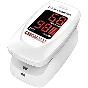 富士コンテック パルスオキシメーター 医療機器認証 FC-P01/W ホワイト 酸素濃度計 医療用 看護 家庭用 介護…