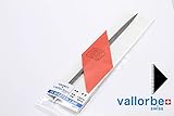 魁 GROBET VALLORBE精密ヤスリ 笹葉#6 全長160mm 刃長80mmアウトレット バローベ