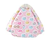 ベビーエプロン 長袖 防水エプロン スモック 食事用 お絵かき用 泥遊び用 保育園 幼稚園 入園グッズ 紐結びタイプ (100, ピンク)