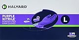 Haylard Health Purple Nitrile Exam Gloves, Large, 100 Count by Halyard Health