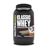 NutraBio 100% Whey Protein Concentrate WPC80 (Chocolate) - 2 Pounds by NutraBio